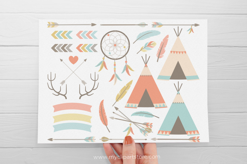 tribal-elements-1-american-indian-vector-clipart