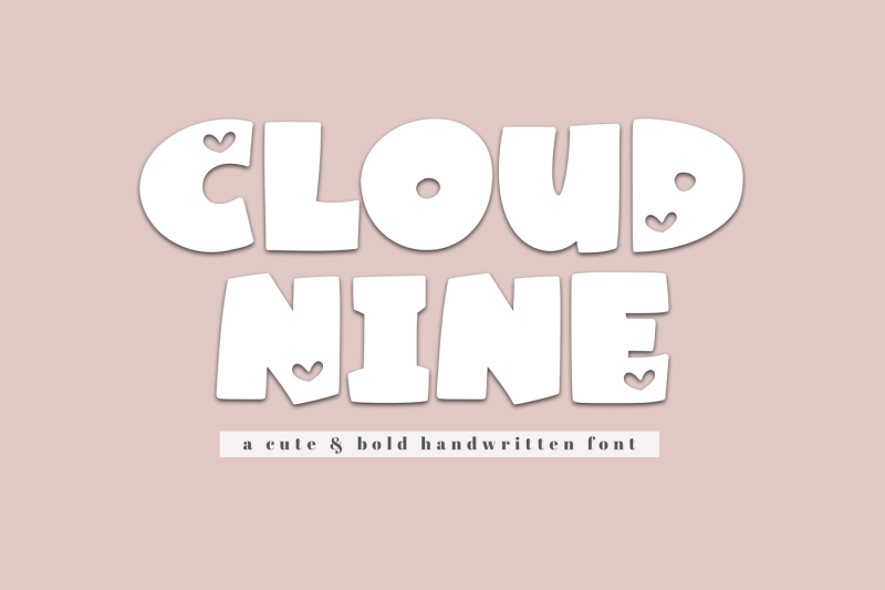 cloud-nine-a-fun-and-bold-handwritten-font