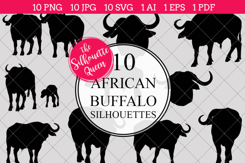 african-buffalo-silhouette-vector