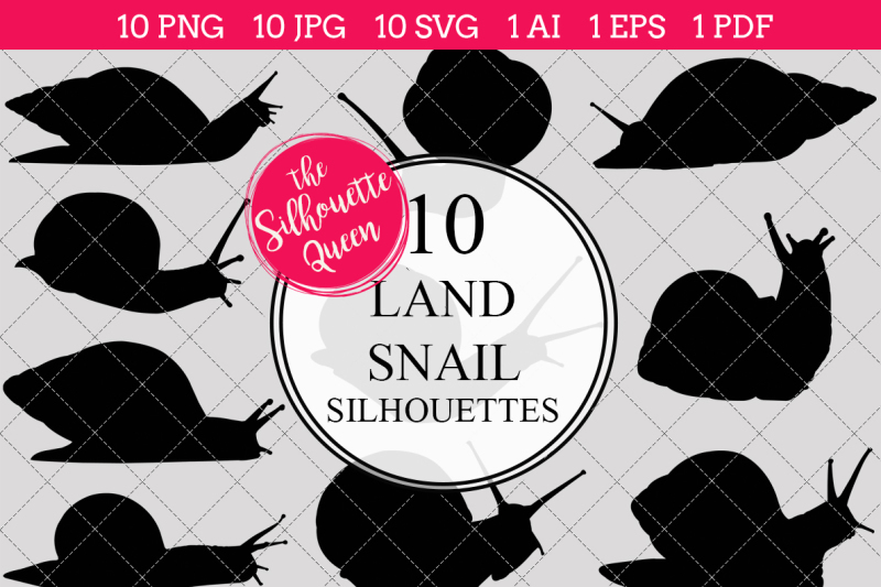 land-snail-silhouette-vector