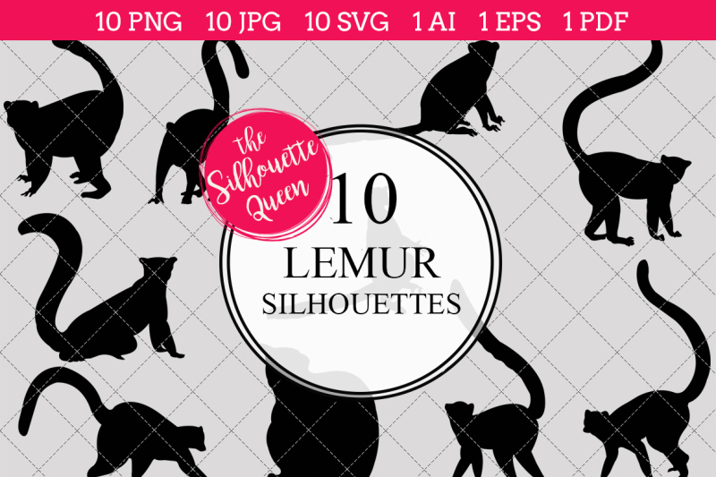 lemur-silhouette-vector