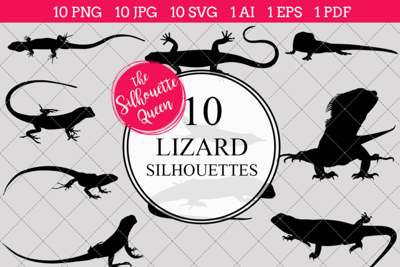 lizard-silhouette-vector