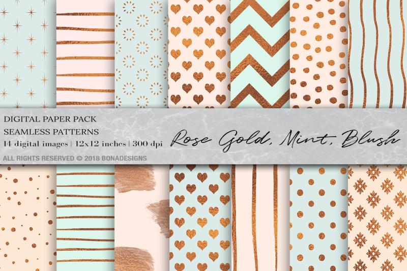 rose-gold-mint-blush-digital-paper