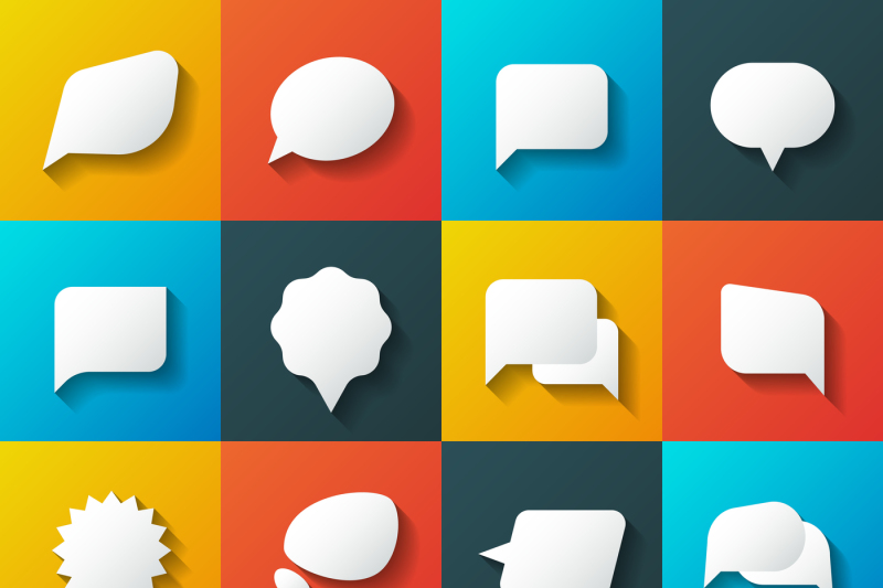 retro-converse-speech-bubble-vector-icons