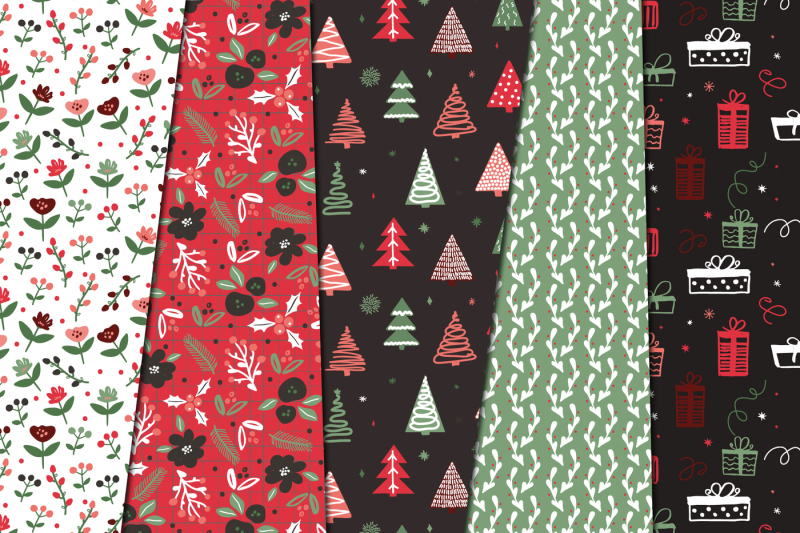 winter-holiday-floral-patterns