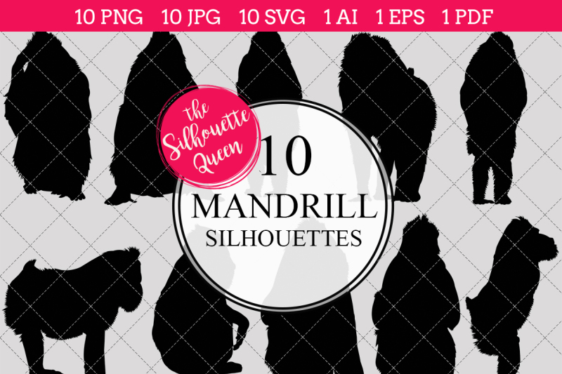 mandrill-silhouette-vector