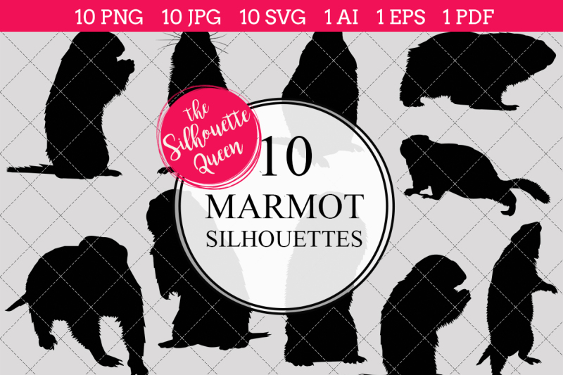 marmot-silhouette-vector