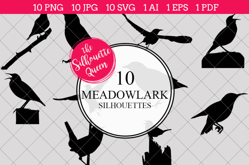 meadowlark-silhouette-vector