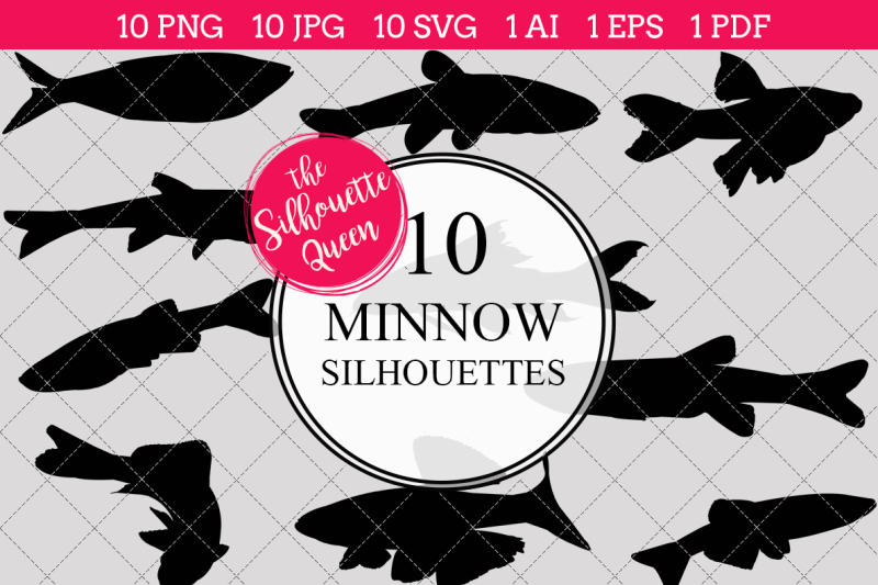 minnow-silhouette-vector