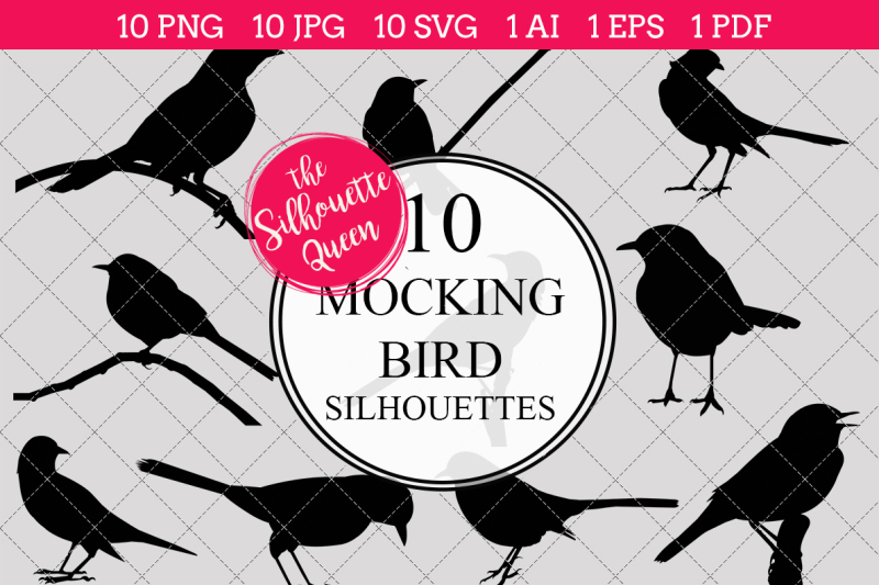 mocking-bird-silhouette-vector