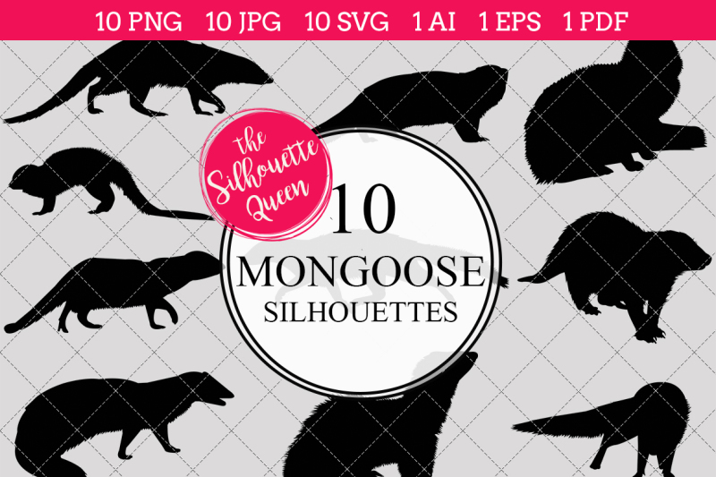 mongoose-silhouettes-vector