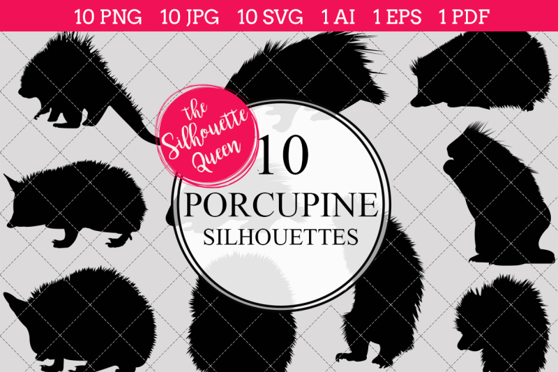 porcupine-silhouette-vector