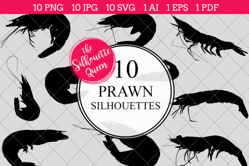 prawn-silhouette-vector