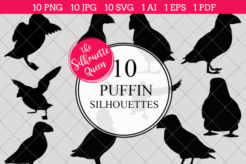 puffin-silhouette-vector