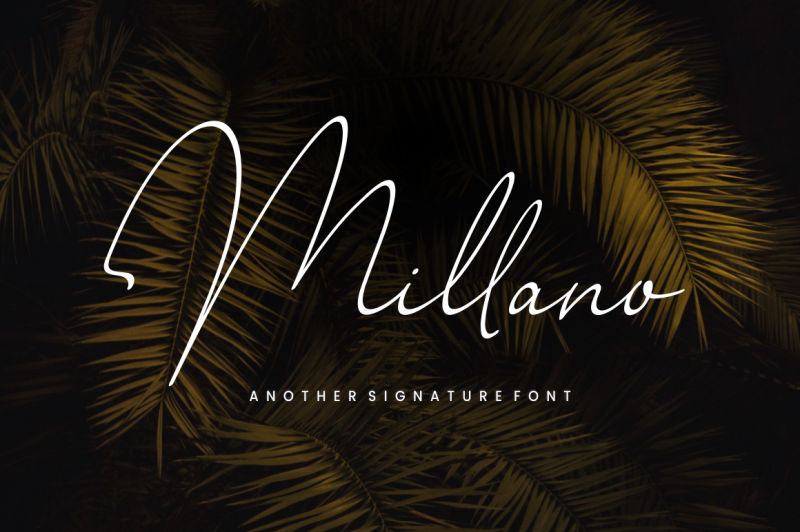millano-signature-font