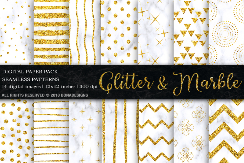 gold-glitter-marble-digital-paper
