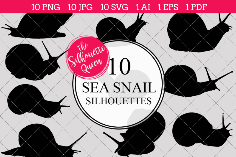 sea-snail-silhouette-vectors