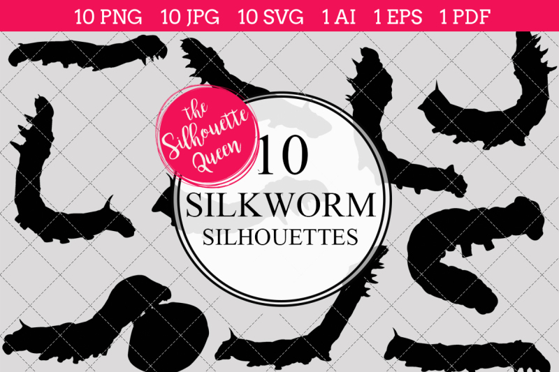 silkworm-silhouette-vectors