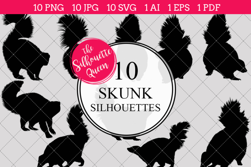 skunk-silhouette-vectors