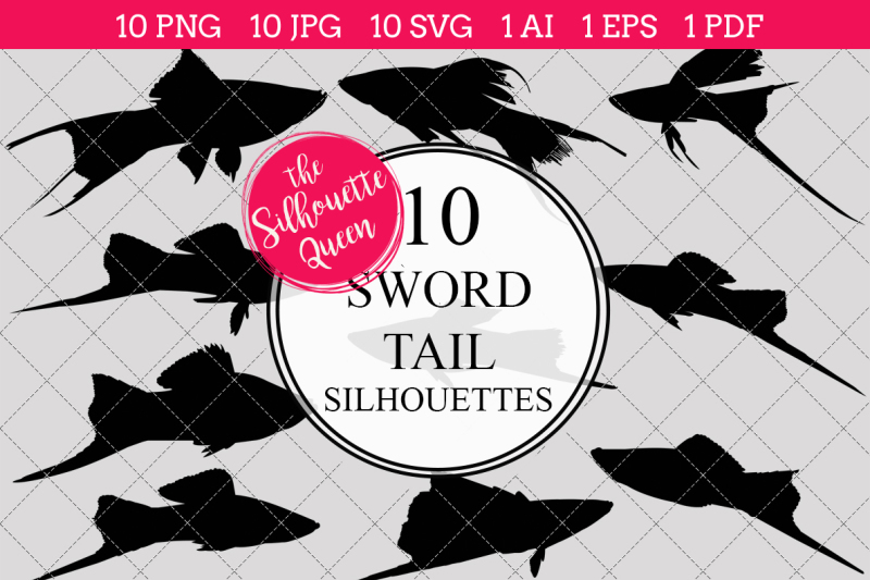 sword-tail-silhouette-vector