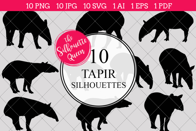 tapir-silhouette-vector