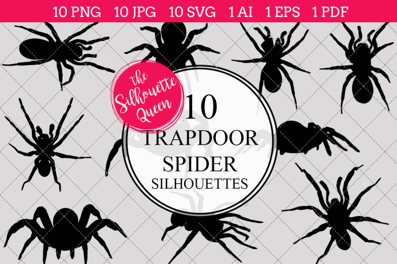 trapdoor-spider-silhouette-vector