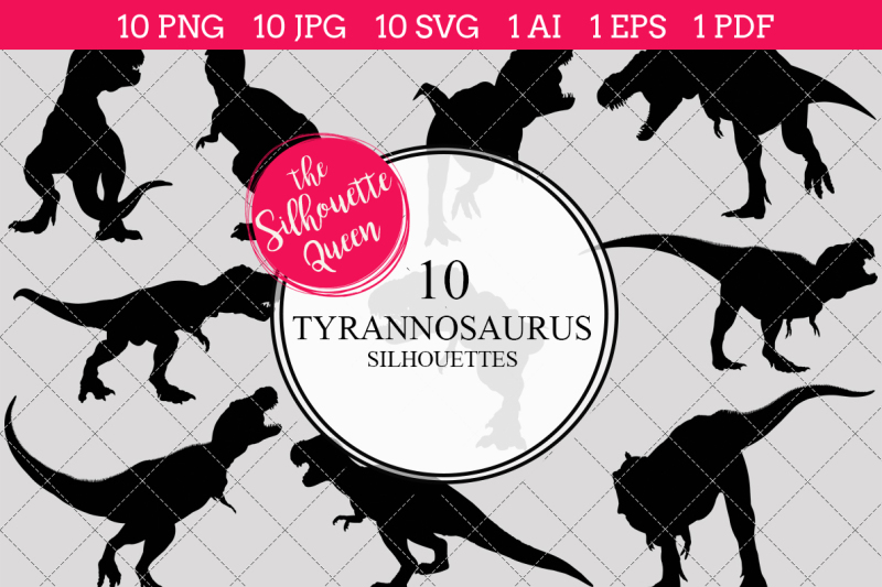 tyrannosaurus-silhouette-vector