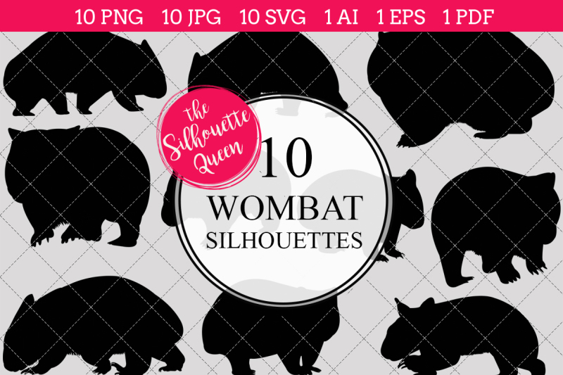 wombat-silhouette-vector