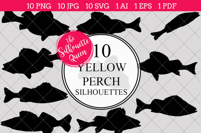 yellow-perch-silhouette-vector