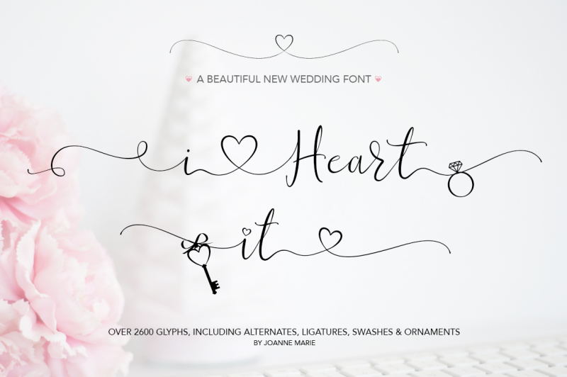 iheart-it-wedding-font