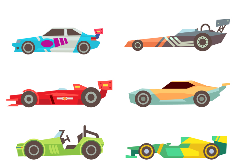 sport-racing-car-flat-vector-icons-isolated-on-white