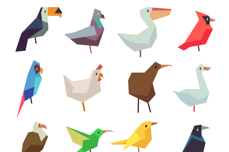 birds-in-flat-style-vector-collection