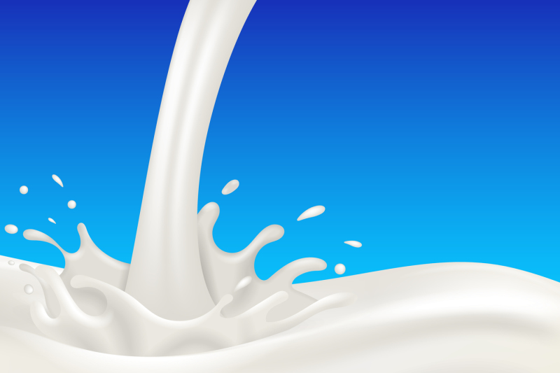 milk-flow-and-splash-on-blue-background