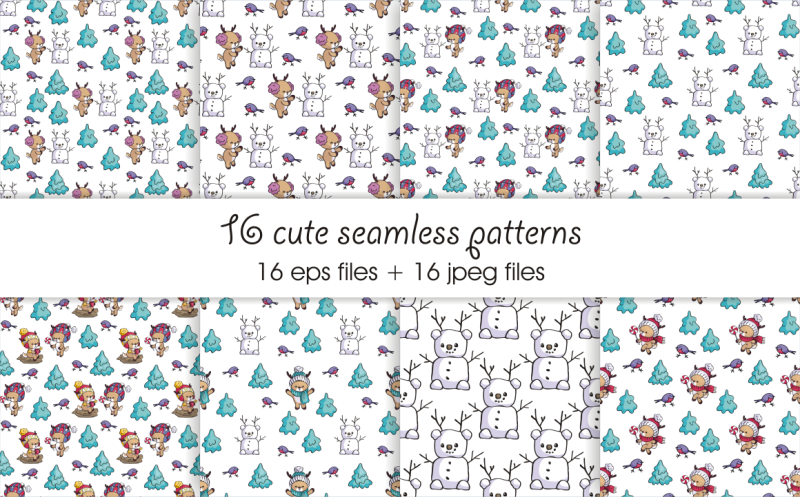 little-fawns-christmas-doodles-and-seamless-patterns