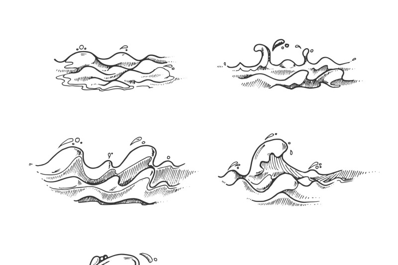 sea-and-ocean-waves-water-splashes-in-vector-hand-drawn-sketch-dood