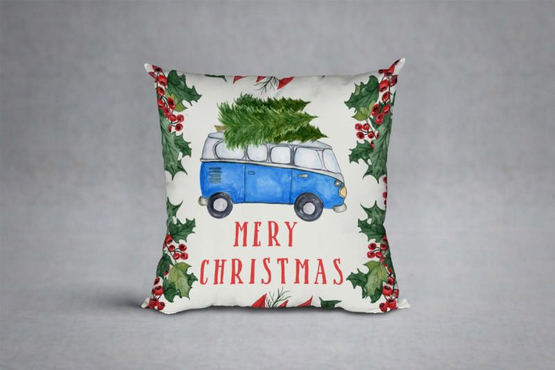 watercolor-christmas-cars-clipart