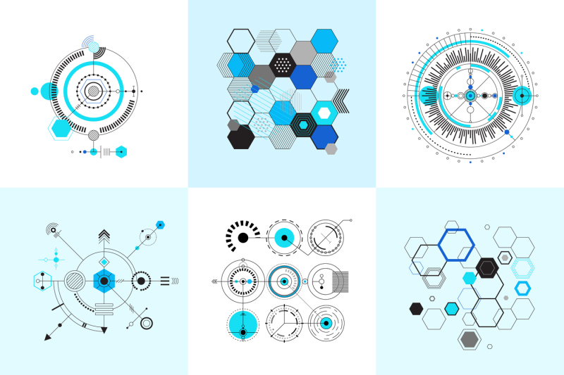honeycomb-and-circular-bauhaus-abstract-geometric-shapes-set
