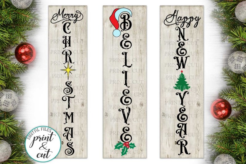 merry-christmas-happy-new-year-believe-bundle-vertical-sign