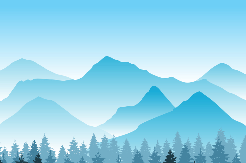 abstract-hiking-adventure-vector-background-with-mountain-and-forest