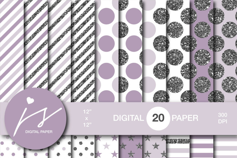 purple-silver-glitter-digital-paper-mi-885