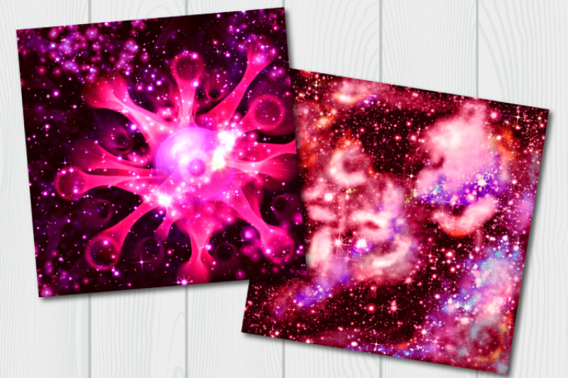 Download Red galaxy digital paper. Starry sky and Science fiction ...