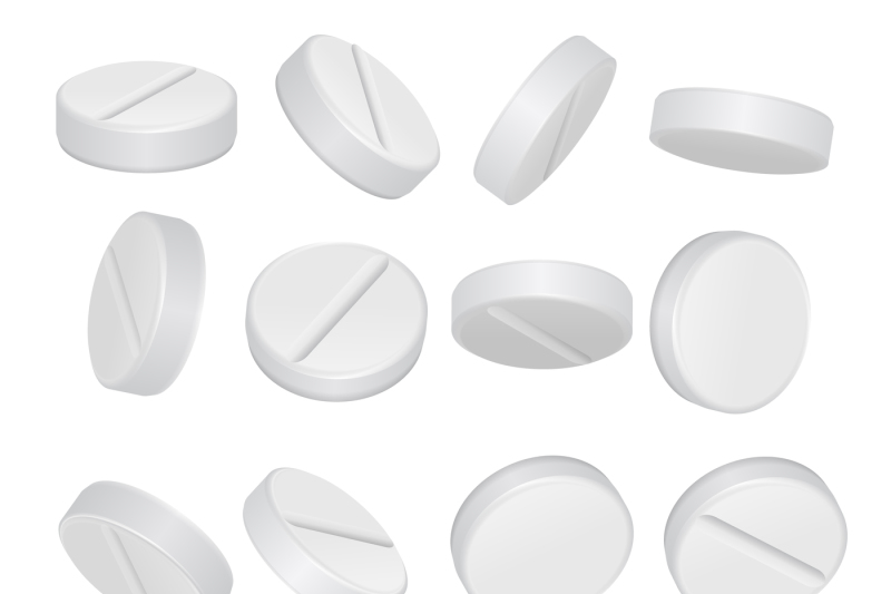 tablets-pills-drugs-in-different-positions-isolated-on-white-vector