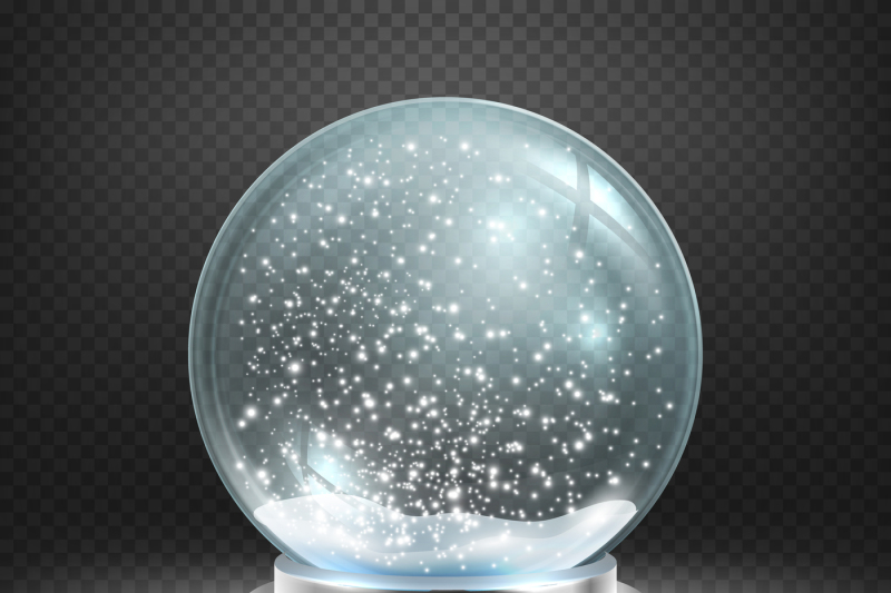 christmas-snow-globe-isolated-on-transparent-checkered-background-vect