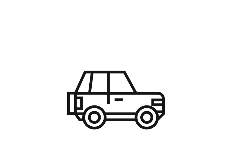 car-line-sign-or-auto-driving-linear-vector-icon