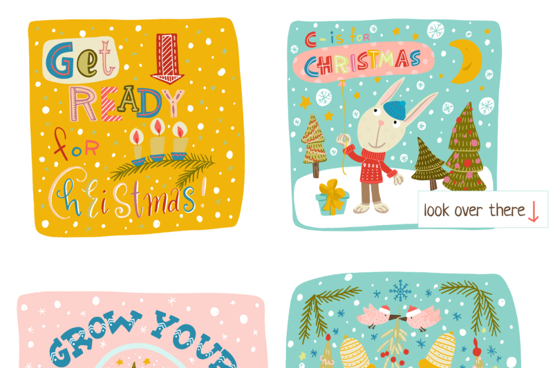 christmas-characters-and-lettering
