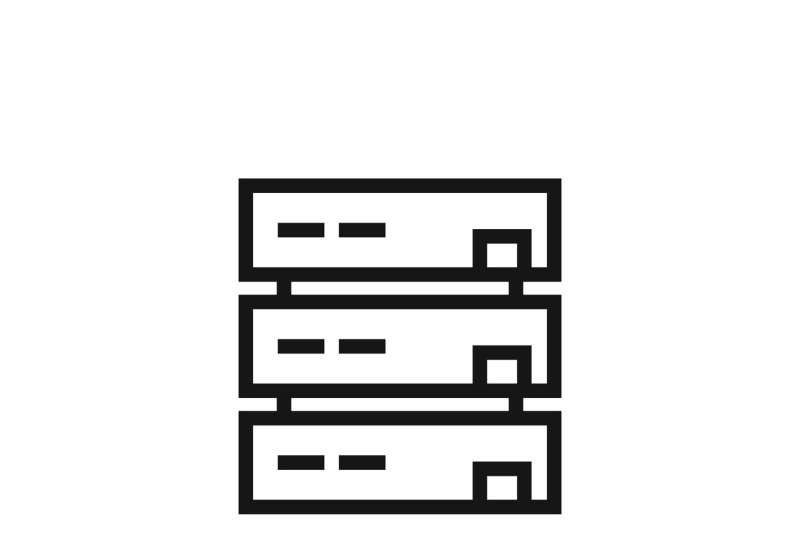 server-or-computer-data-storage-vector-icon