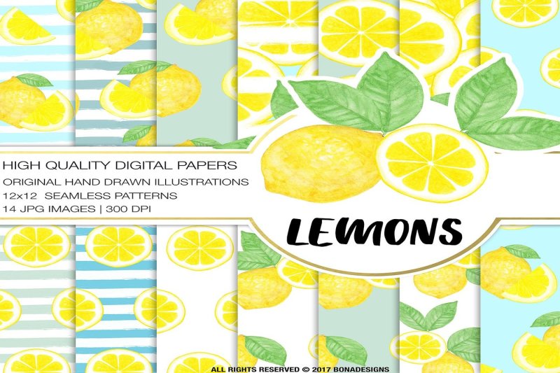lemons-digital-paper