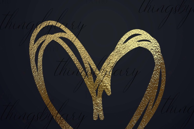 30-realistic-24k-gold-metallic-hand-drawn-heart-clip-arts