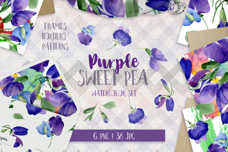 purple-sweet-pea-png-watercolor-flower-set-nbsp