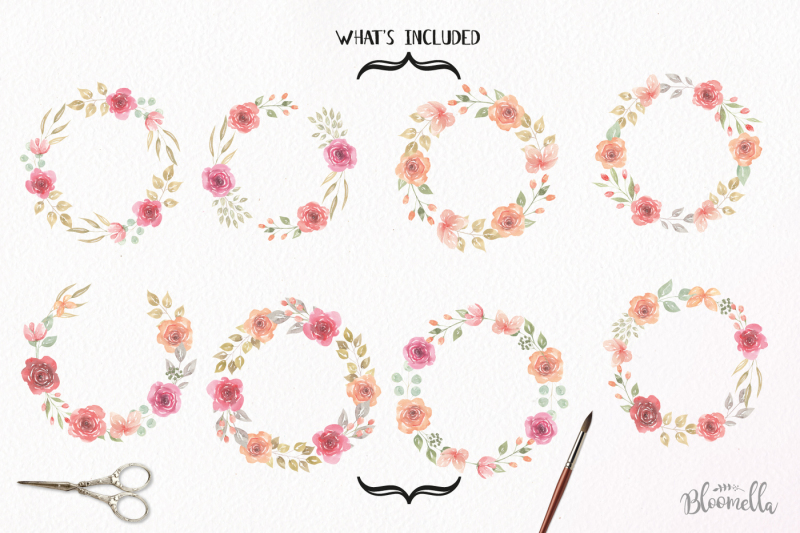 soft-rose-watercolor-packages-8-x-wreaths-garlands-wedding-florals